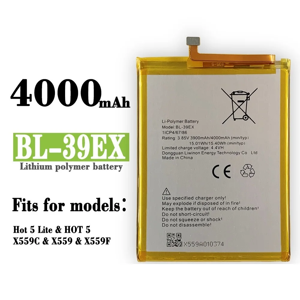 

Применимый инсектицид NIXX559 / HOTE5 LITE / HOT 5 мобильный телефон 39EX Новый встроенный аккумулятор