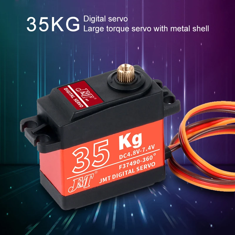

35kg High Torque 180/270/360 Degree Waterproof Metal Gear Digital Servo for RC Car AS99