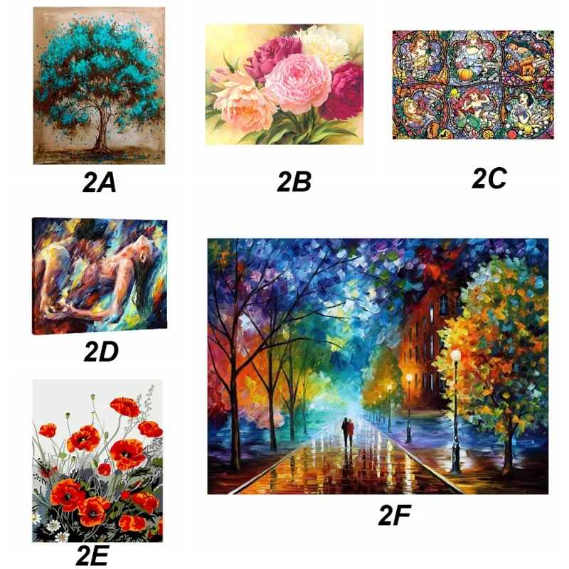 DIY масляная краска набор для рисования по номерам взрослых детей настенные