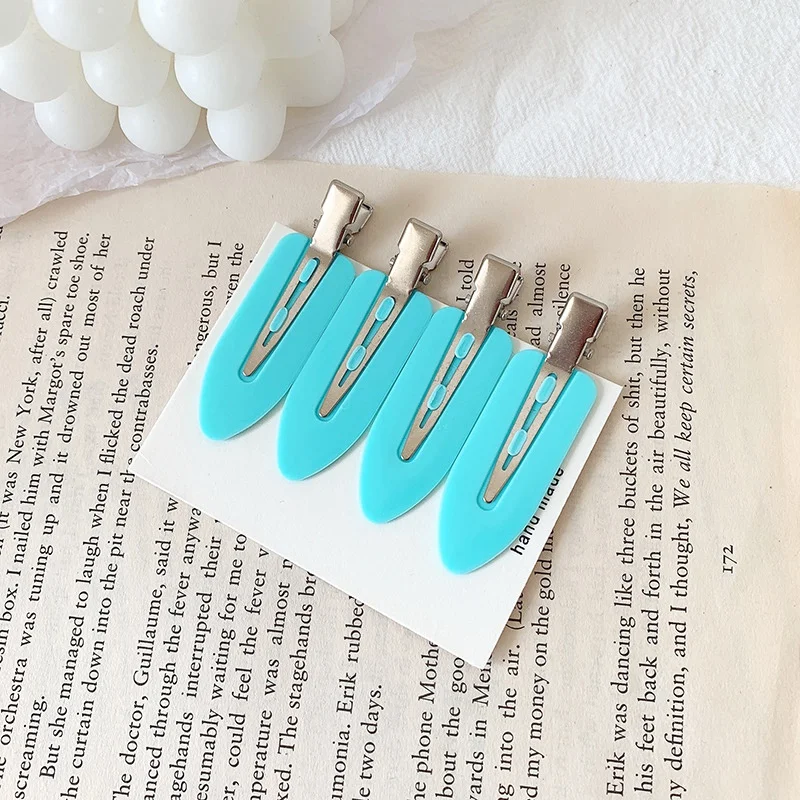 4 шт. Для женщин Заколки для волос не сгибать бесшовные бахромой заколка шпильки