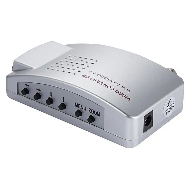 VGA to BNC S-Video Converter Box Adapter Coaxial Video Out |