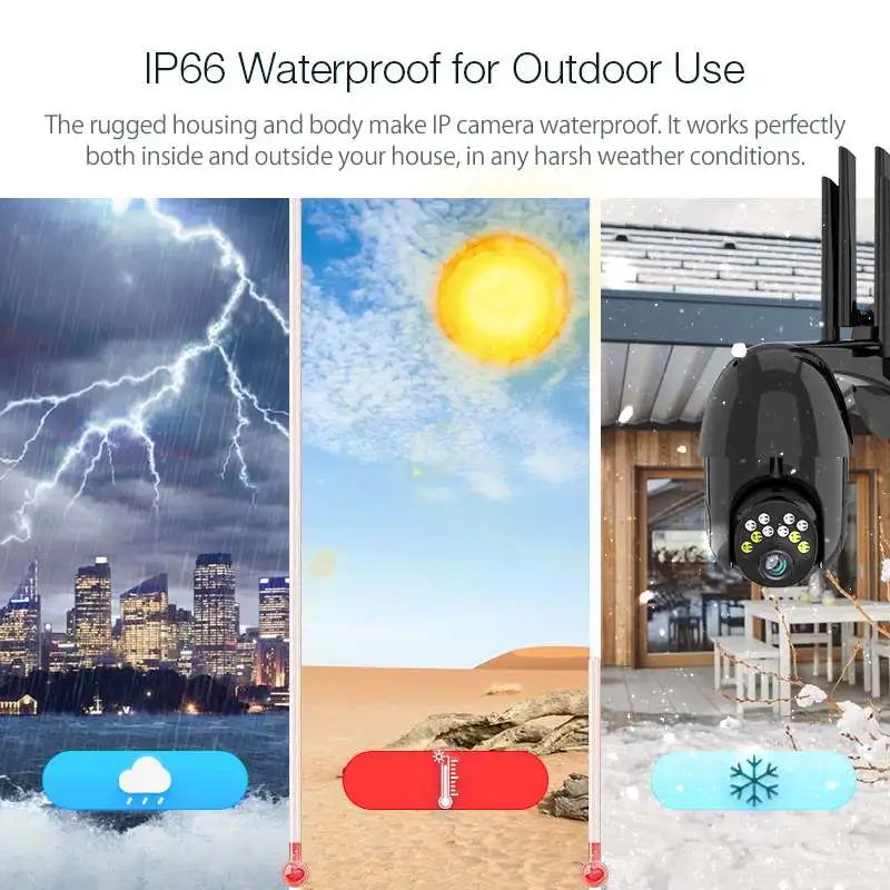 Умная Wi-Fi IP-камера GUUDGO 1080P беспроводная уличная камера ночного видения PTZ для