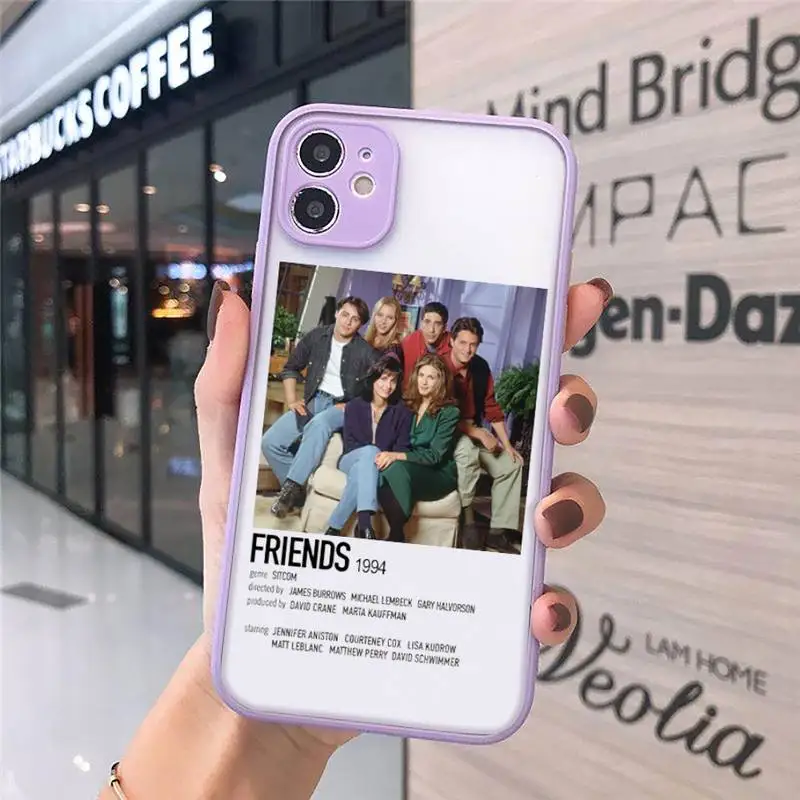 

friends tv show Phone Case Matte Transparent for iPhone 7 8 11 12 s mini pro X XS XR MAX Plus cover funda