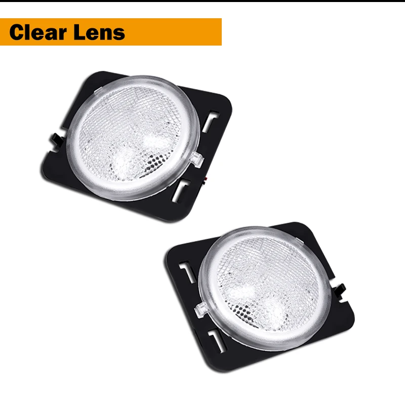 IJDM Янтарный/белый боковой маркер LightFor 2007-2017 Jeep Wrangler JK модели поворотников/фары