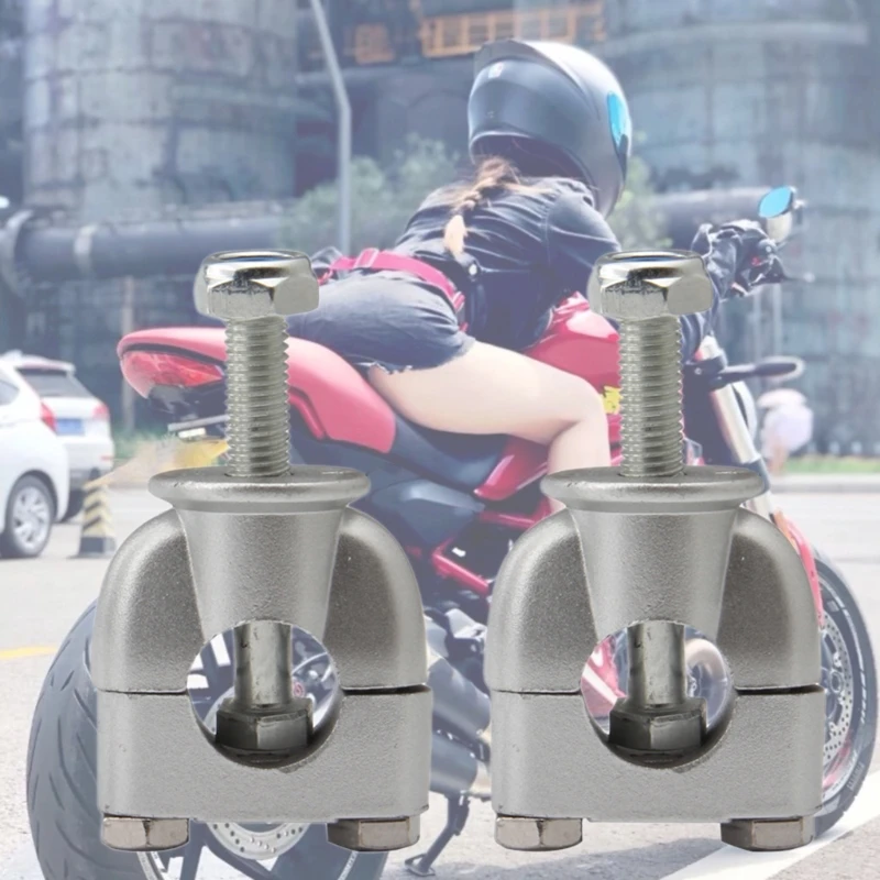 

Motorcycle Handle Bar Mounting Handlebar RisersClamp Silver Mount Mounting Riser Clamp Motorbike Motorcycle