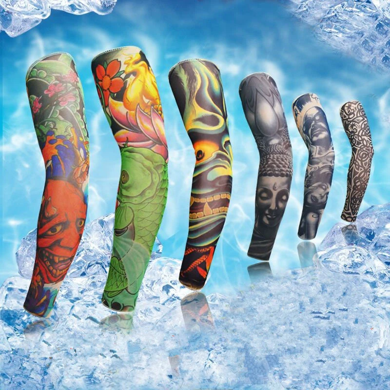 2019 Новая мода тату рукава рука грелка унисекс УФ Защита наружные временные