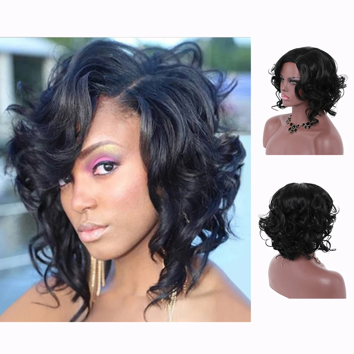 

Natural Hairline Women's Heat-Resistant Cruella Wig Are Available in A Variety of Styles and Colors for Black and White Women
