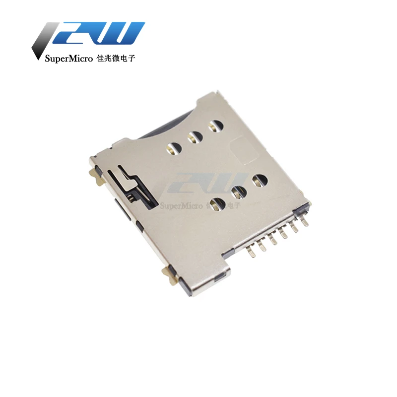 6 pin push micro держатель слота для сим карты разъем Замена KA 285|Аксессуары