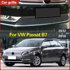 Передняя Нижняя решетка для Volkswagen VW Passat B7 2012-2016 из нержавеющей стали, решетка радиатора, ремонт гоночного гриля, автомобильная решетка