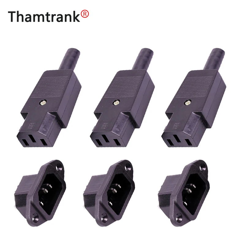 10 шт./5 комплектов DC Plug &amp Jack 220 В DC/разъем питания переменного тока Терминал 3pin AC/DC