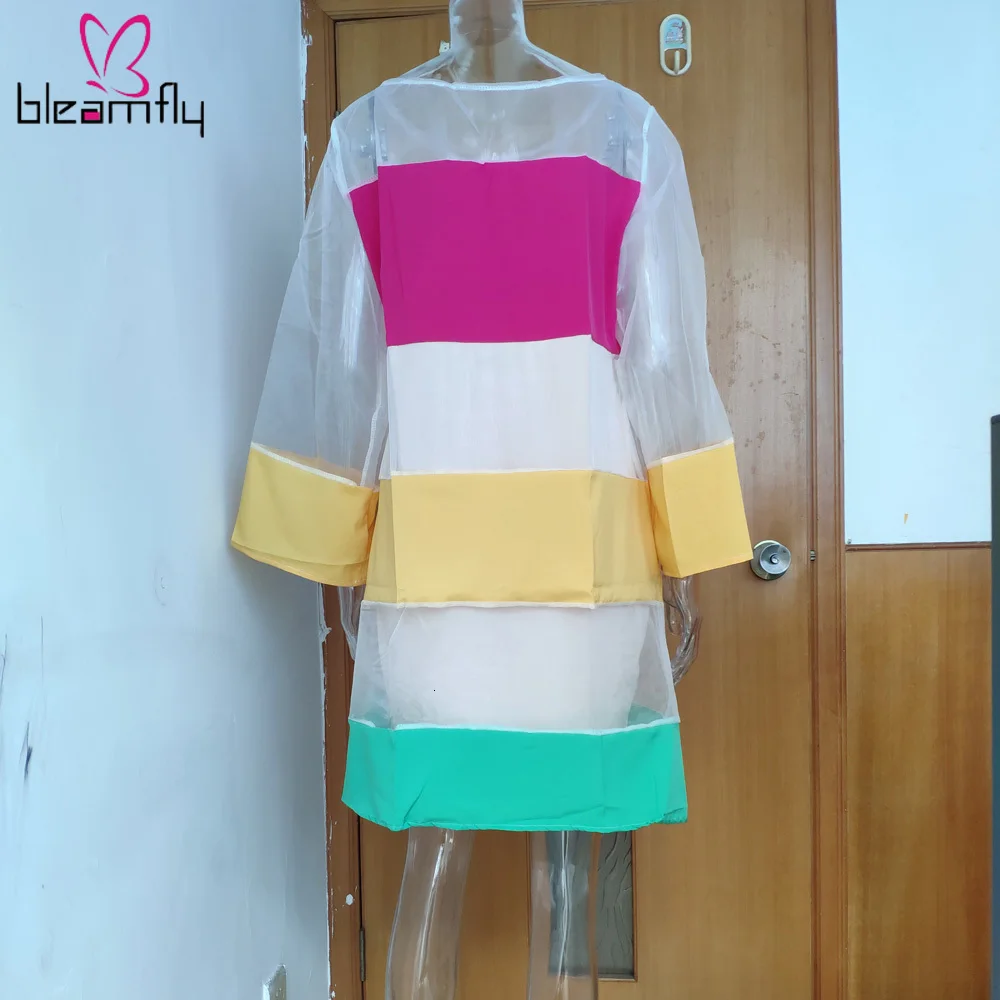 2019 женское летнее разноцветное мини повседневное пляжное платье трапециевидной