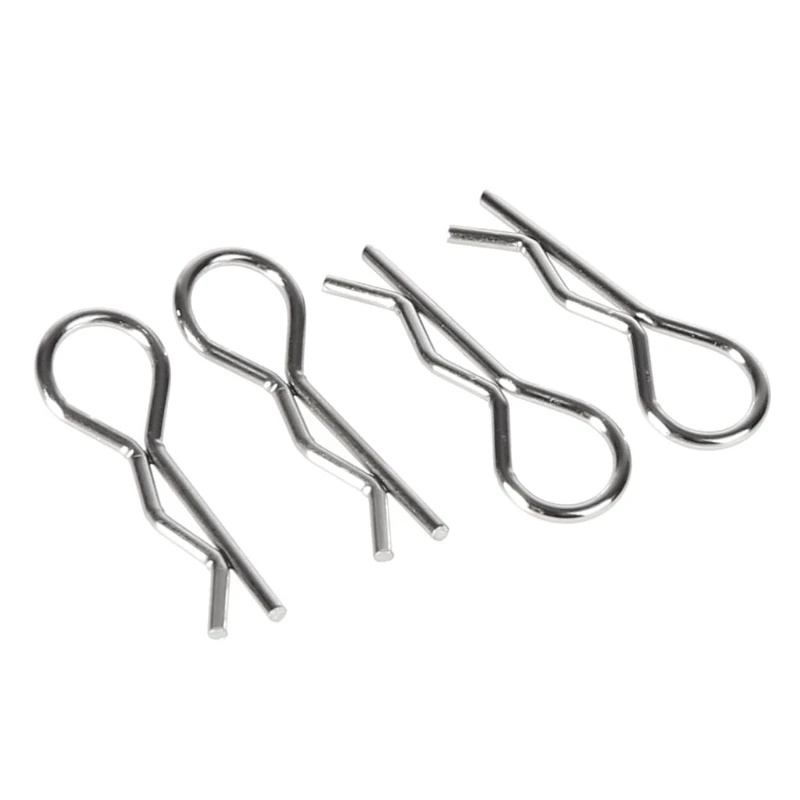 12Pcs Surprise 1/10 Stainless Steel Body Clips Pins For HPI Himoto HSP RC Car Racing Shell wind tail parts Body Shell Clips Pin