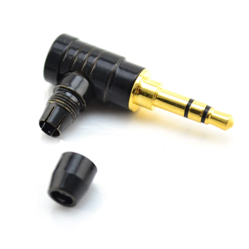 OEM/ODM 3.5mm 90 degree Stereo Male Plug ,Audio Connector plug,DIY Solder adapter plug