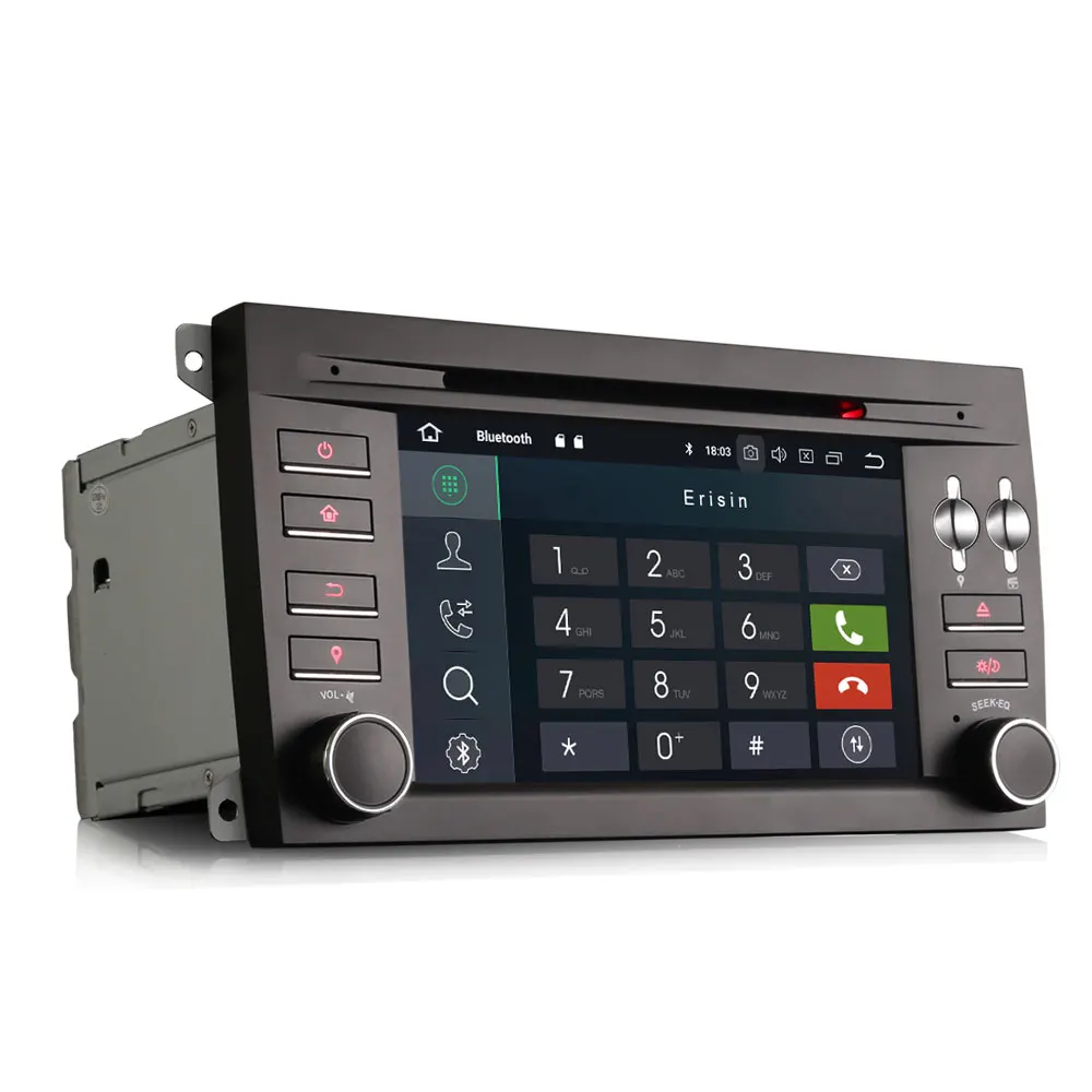 Erisin ES4897S 7 дюймовый автомобильный dvd плеер android 9 0 2G Оперативная память PX30 DAB OBD WI FI 3g