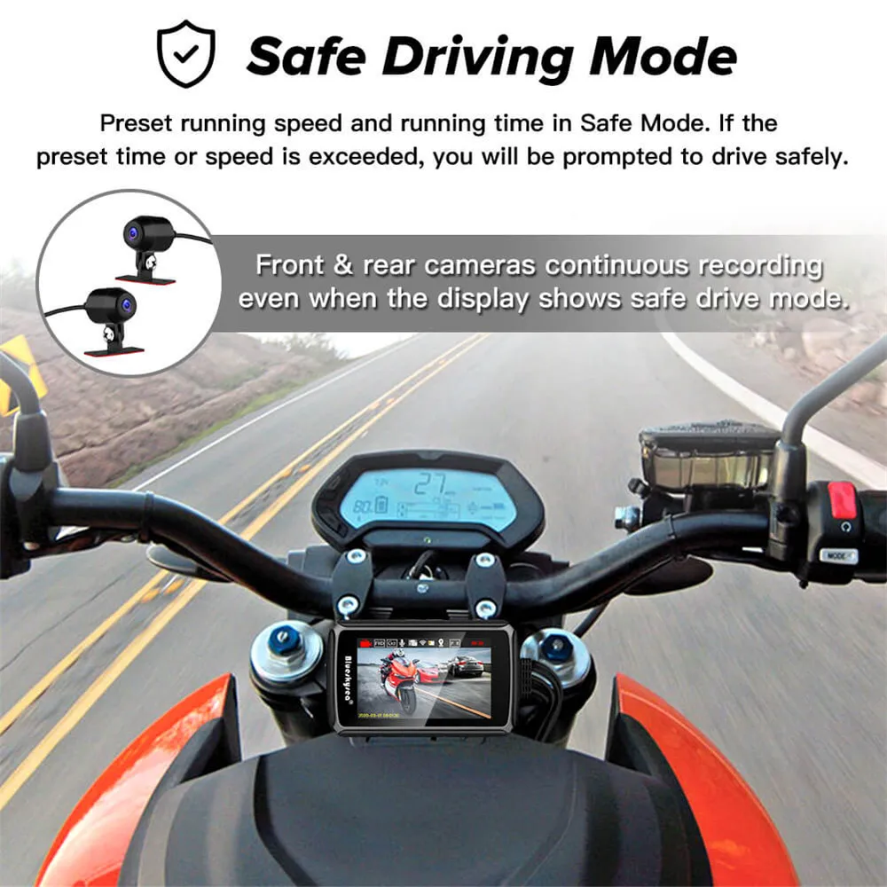 Видеорегистратор Blueskysea DV988 Pro с сенсорным экраном Wi Fi HD 1080P GPS 32 ГБ| |