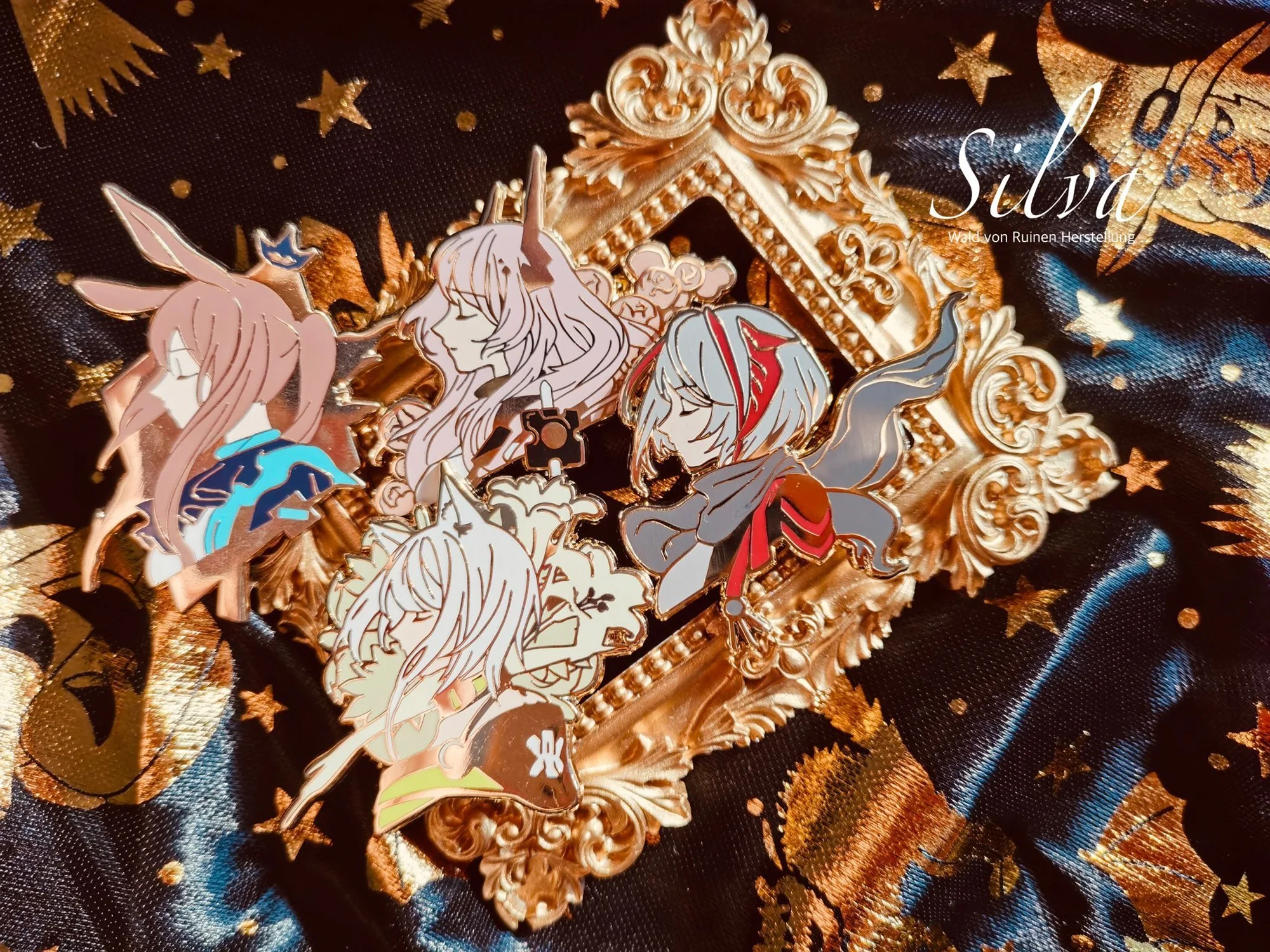 

Anime Arknights Amiya W Kal'tsit Theresa Metal Badge Brooch Pin Toys Collection School Bags Cartoon Clothing Decor Xmas Gifts