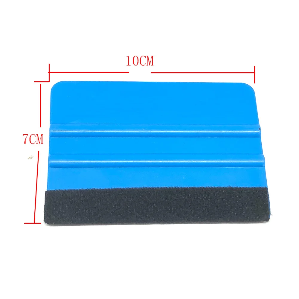 1pc Vinyl Carbon Fiber Window Ice Remover Cleaning Wash Car Scraper 10x7cm | Мытье и уход за машиной