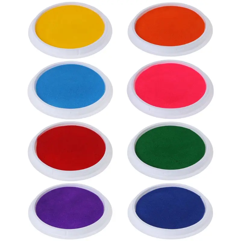 

Ink Pad Baby Handprint Footprint Painting Colorful Fingerprint Kids Children Newborn Memory Gifts Collection Washable Pads 8 Col