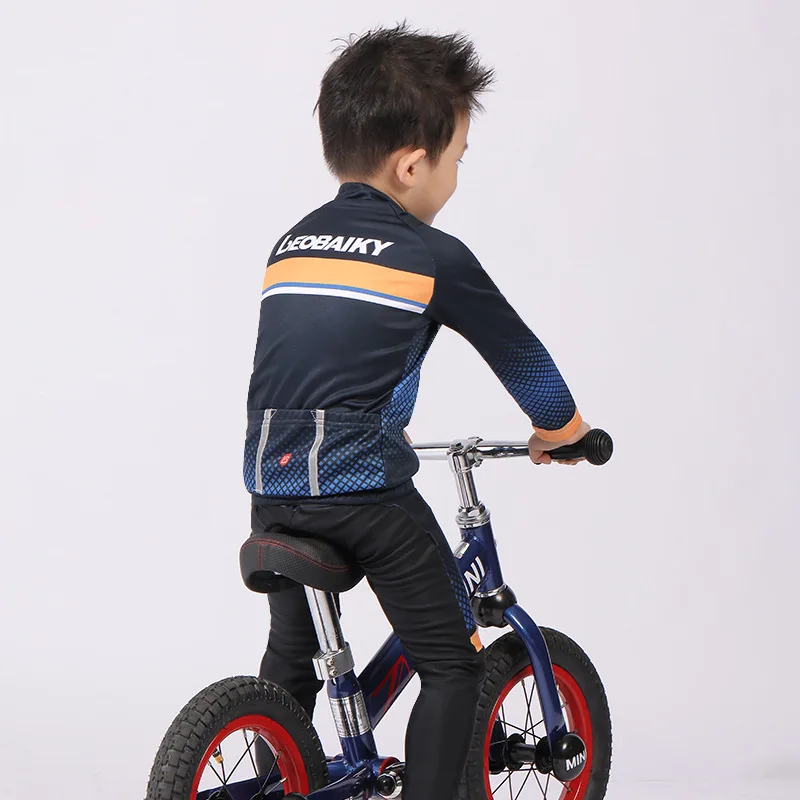Child Team Bike Jersey Sets Kids Cycling Set Riding Clothing Mtb Wear Children Bicycle Clothes Boy Sport Suit Girls Long Kits
