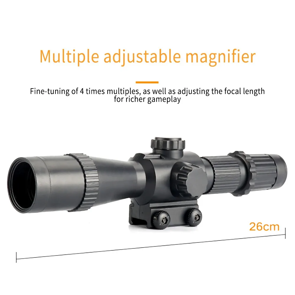 

Toy Gun Adjustable Magnifier 4 8 15 x Times Telephoto Magnifying Glass for Nerf Soft Bullets Toy Gun Rifle Accessories