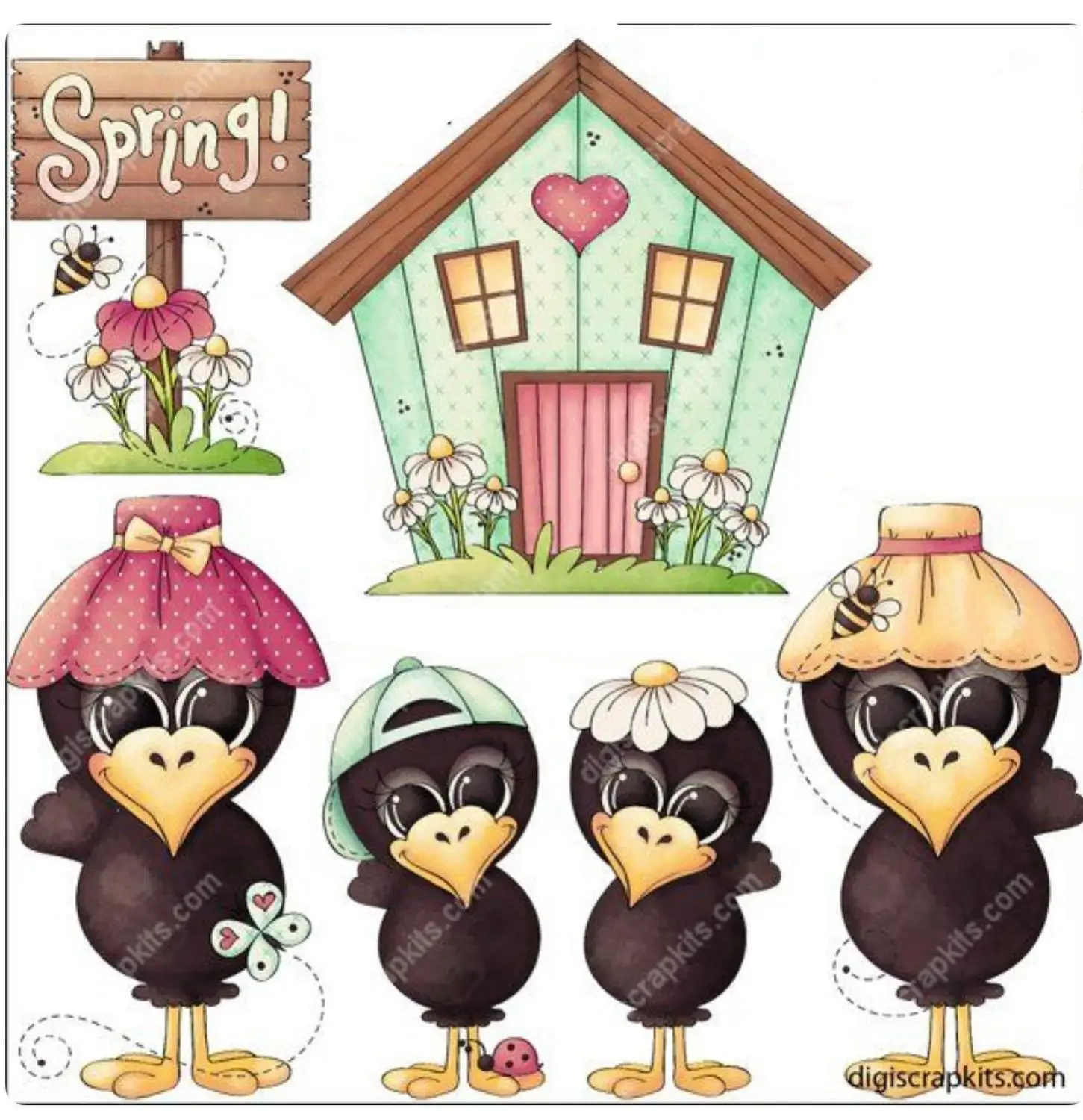 Дом Ворон прозрачный силиконовый штамп/печать для DIY Скрапбукинг/фотоальбом