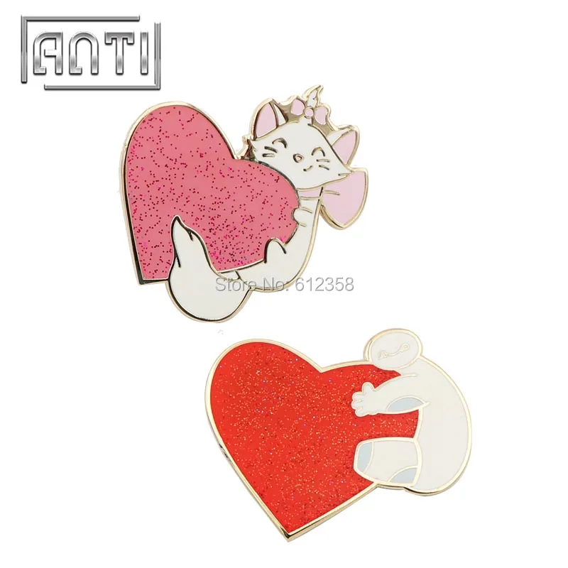 На заказ множество различных типов милых штифтов и значков размером 0 5-2 дюйма |