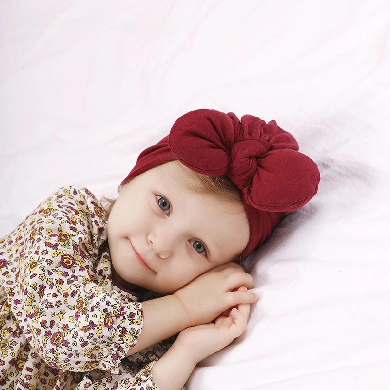 Новинка 2019 брендовая мягкая шапка тюрбан для новорожденных мальчиков и девочек