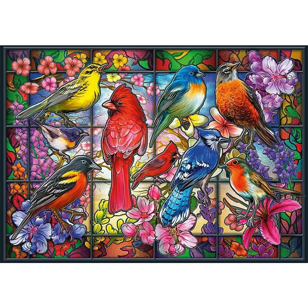 

DIY 5D Bird Diamond Painting Full Drill with Number Kits Home and Kitchen Wall Decoration Gifts for Adults and Kids