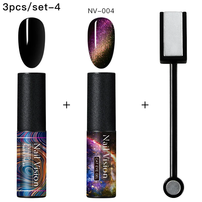 Nail Vision 5 мл Гель-лак для ногтей с эффектом «кошачий глаз» лак Хамелеон для использования с магнитом УФ Гель-лак для ногтей Фиолетовый Синий замочить от УФ светодиодный Гель-лак для ногтей - Цвет: EEZH07366