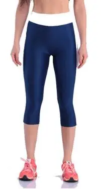 

Ladies Fashion Patchwork Sports Leggings Ladies High-Quality High Waist Mid Calf Leggings Women Slim Leggings For Female