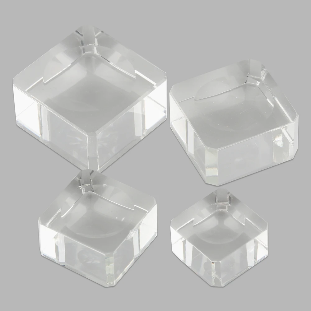 Хрустальное основание для фиксированного сиденья квадратный стеклянный