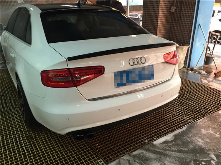 Для Audi A4 спойлер 2009 2013 GAKYV Спойлер ABS пластик Материал заднее крыло автомобиля