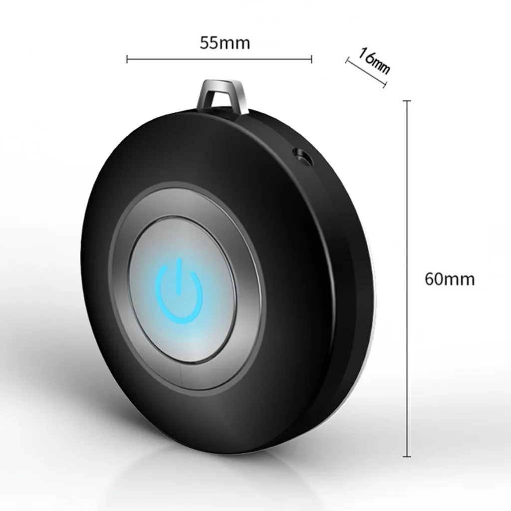 

Personal Air Purifier Necklace Mini for Smoke Bacteria Kids Adults black