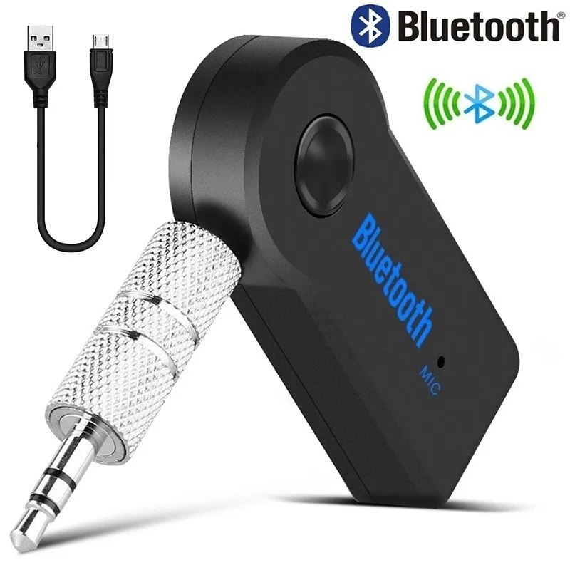 Bluetooth AUX мини аудио приемник автомобильный Bluetooth передатчик 3,5 мм разъем для громкой связи Bluetooth автомобильный комплект музыка Aux Bluetooth адаптер