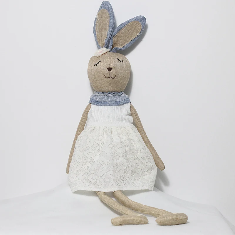 Пасхальный кролик искусственная плюшевая кукла девушка со спящей куклой мягкая