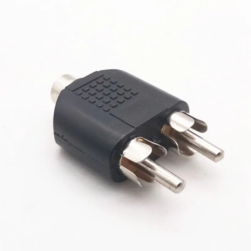 COMPSON 1/2/5 шт. гнездо 3 5 мм аудиоразъем поворотный двойной лотос одна точка два до 2RCA