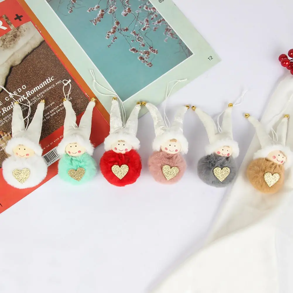 

Hanging Ornament Plush Doll Design Wear-resistant Gifts Xmas Tree Pendant Festival Decoration for Home