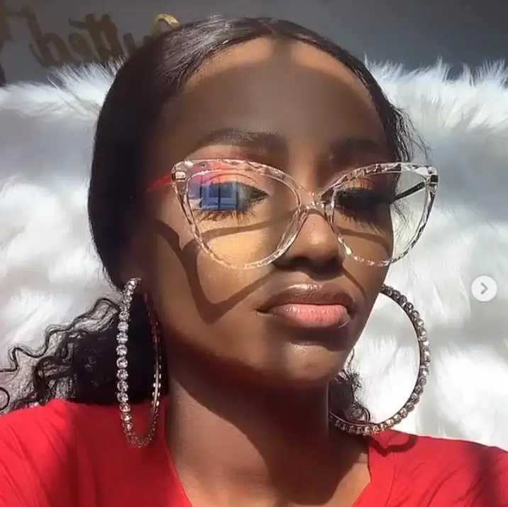 Модные очки для чтения кошачий глаз оптические оправа новые Женская прозрачные