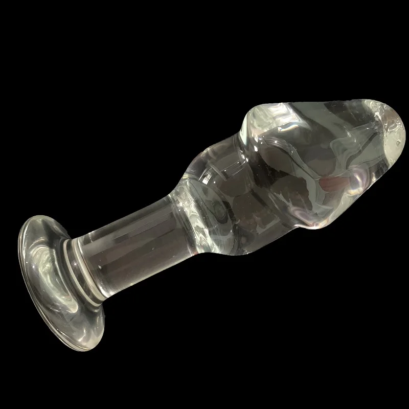 Большой стеклянный фаллоимитатор Хрустальная Анальная пробка бусины унисекс