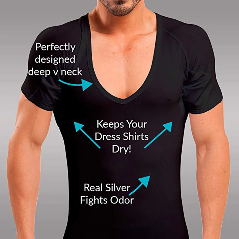 

Soft Modal Snti Sweat Proof Men T-shirt For Business Keep Your Armpits Dry