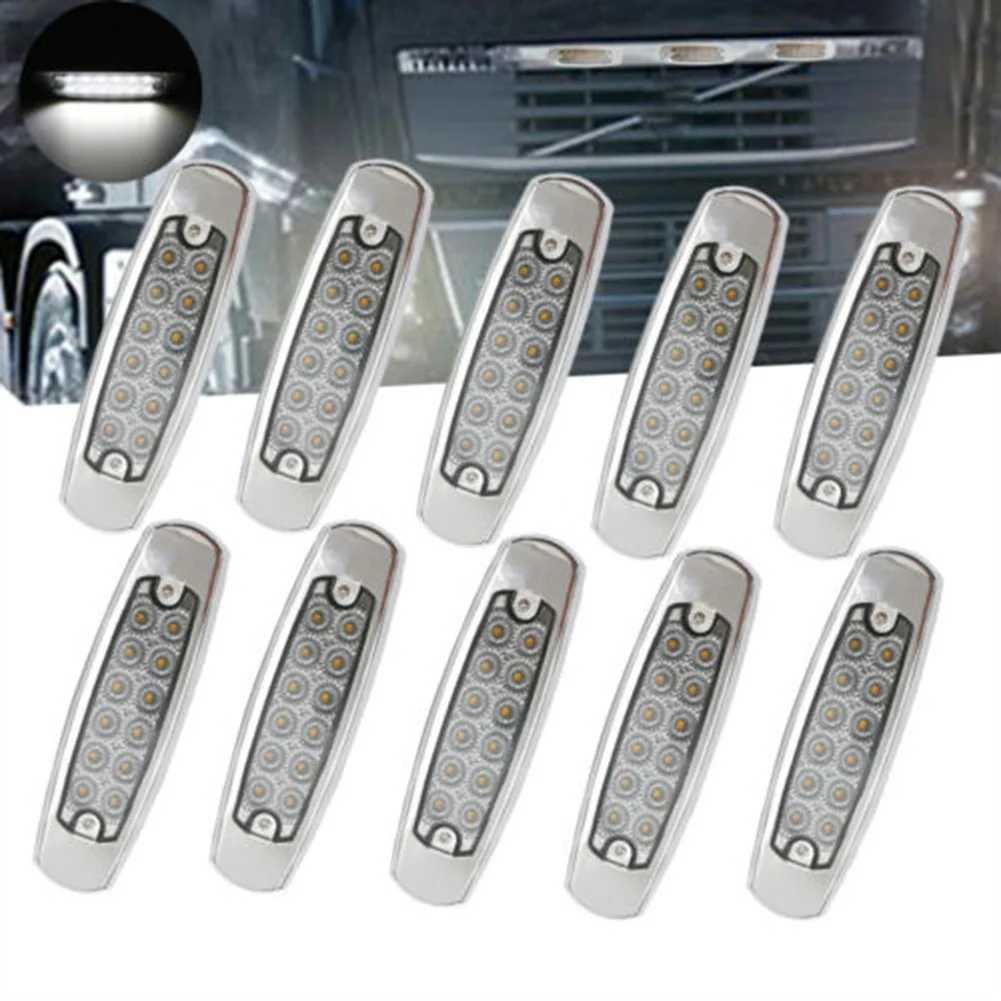 

DC 12-24V Side Marker Lights Rear Lights Turn Signal Light Boat Trailer SUV Lorry 10pcs