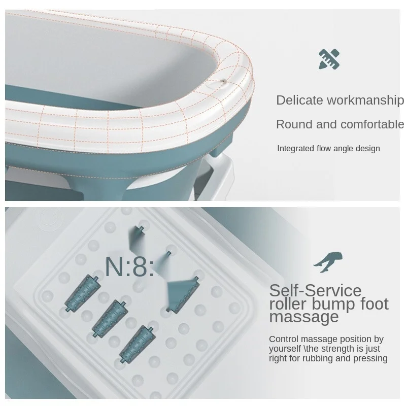 Ванна для взрослых Складная Семейный детский артефакт с крышкой массажные