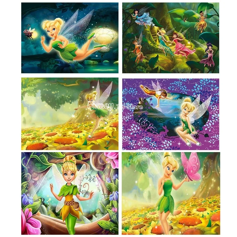 

5d Diy Full Diamond Diamond Painting Disney Tinker Bell Diamond Mosaic Embroidery Cross Stitch Kit Artist Home Decoration Gift