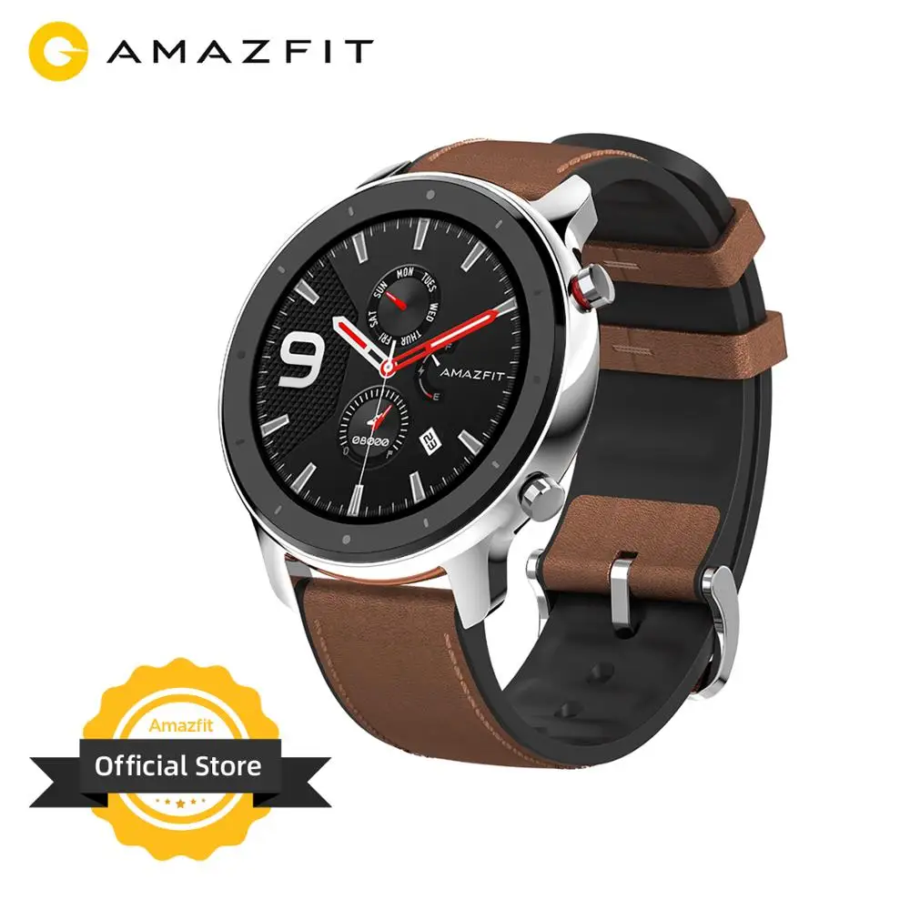 Глобальная версия Amazfit GTR 47 мм Смарт часы 5ATM водонепроницаемые умные 24 дня