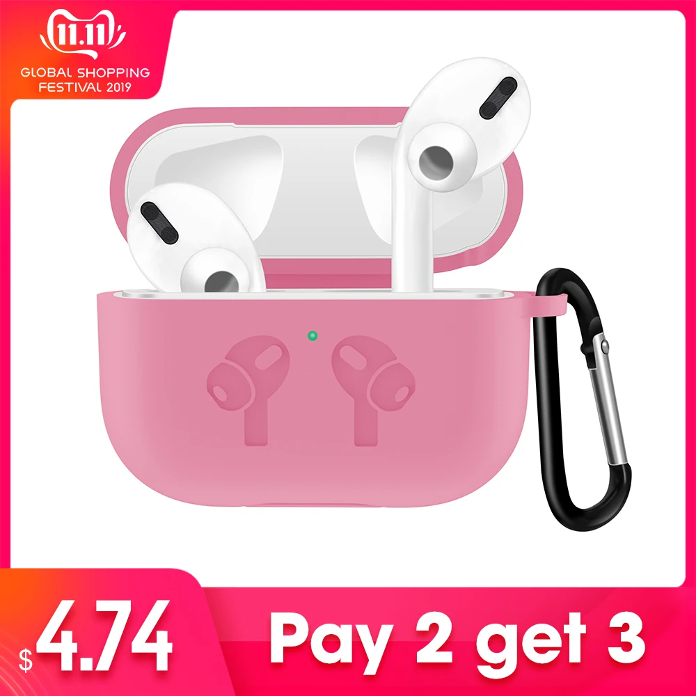 Чехол для AirPods Pro 2019 беспроводной футляр наушников силиконовый тонкий защитный