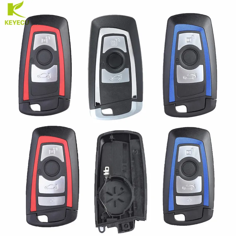 Замена KEYECU смарт пульт дистанционного ключа чехол корпус 3 кнопки/4 кнопки для BMW F