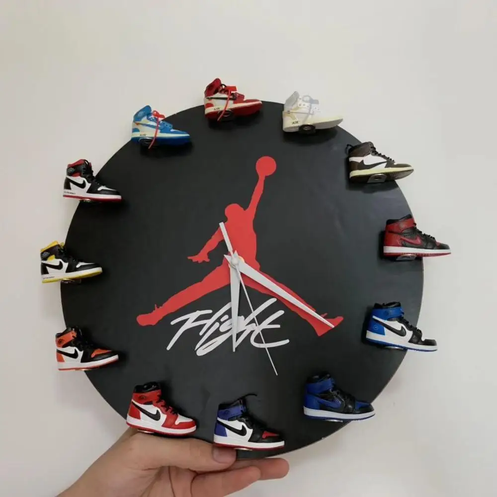 Дропшиппинг aj деревянные часы offwhite Chicago Unc NRG 1 3D мини-кроссовки спортивная обувь, кроссовки брелоки