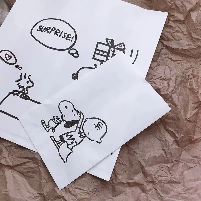 2 шт Peanuts Rogue Dog пустые Мини бумажные пакеты крафт-Печать Подарочная Свадебная Упаковка вечерние Пригласительные открытки Сумки для хранения
