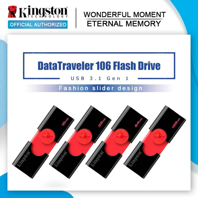 

Kingston USB Flash Drive DT106 32gb Pendrive usb 3.1 16GB U Disk Pen Drive usb 64gb 128gb Memory Stick Flash Memoria USB