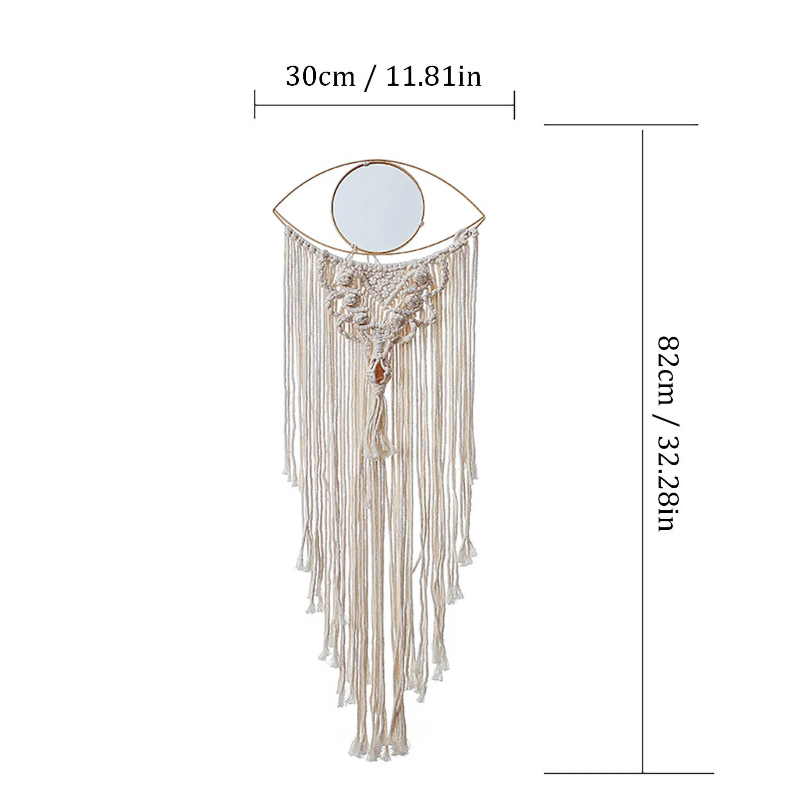 

Macrame Tapestry Moroccan Style Decoration Hand Woven Tapestry Wall Hanging Room Living Room Art Decor 80x83cm Bohemian Decor